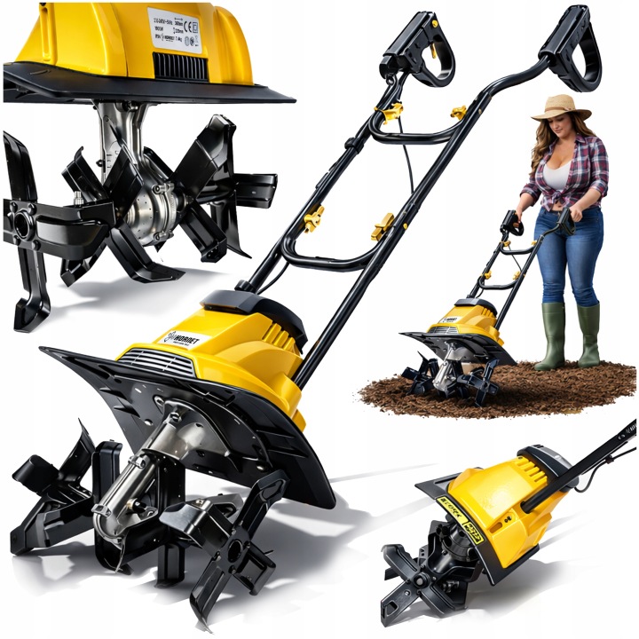 Elektrický kultivátor HR1029 1900 W 36 cm | 16 kalených nožov